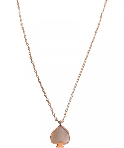 Kate Spade Signature Spade Mini Pendant in Blush is Rose Gold-Plated Metal + Mother of Pearl Handcrafted $18.80 Pendants