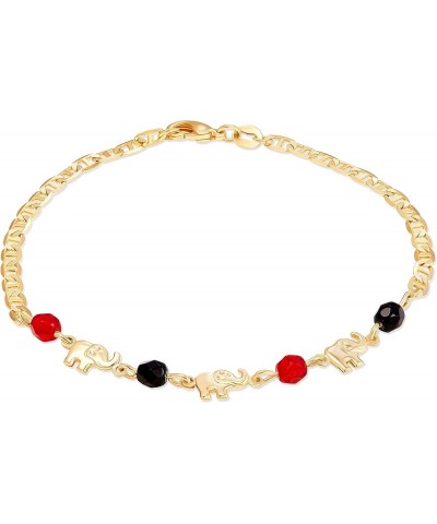 18K Gold Plated Elephant Anklet For Women - Made In Brazil ANK112-10 $10.39 Anklets