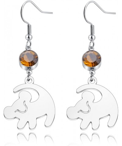 Hakuna Matata Earrings for Women Girls Movie Inspired Lion Jewelry Birthday Gifts for Friends S $9.84 Earrings