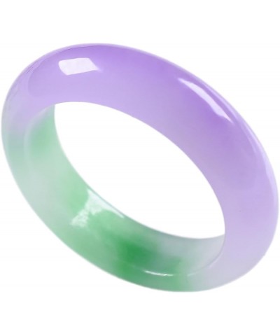 Jade Ring for Women, Lavender Ice Jade Band Ring 100% Real Stone Natural Jade Jewelry Crafts Gifts for Women,Size (6-11) Purp...
