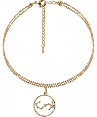 Zodiac Constellation Double Line Anklets Scorpio Gold $7.50 Anklets
