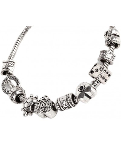 Tibetan Silver Color Loose Charm Beads and 1pcs European Charm Bracelet 8.3 Inch 100 Pcs Model-bra-4 $8.08 Beading & Jewelry ...