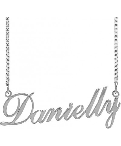 925 Sterling Sliver Custom Name Necklace Personalized Initial Necklaces Pendant Jewelry Gift for Her Danielly $18.50 Necklaces