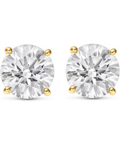 3/4-8 IGI Certified LAB-GROWN Round Cut Diamond Earrings 4 Prong Push Back Value Collection (H-I Color, SI1-SI2 Clarity) 2.0 ...