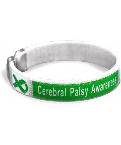 Cerebral Palsy Awareness Wholesale Pack Bangle Bracelets – Green Ribbon Bracelet for Cerebral Palsy Awareness – Perfect for S...