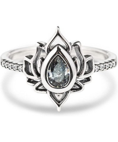 Lotus Promise Ring for Women, Silver Lotus Flower Ring for Women, No Mud No Lotus Dainty Ring for Women, Empowering Ring for ...