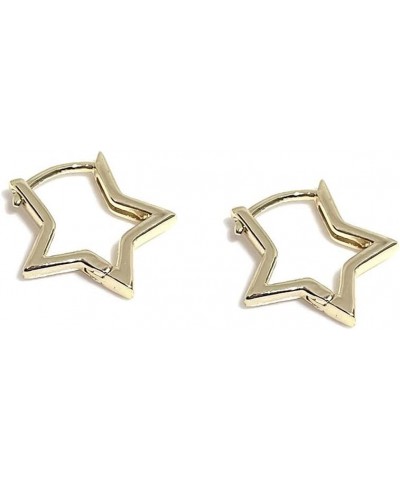 Hypoallergenic Small Star Huggie Earrings for Women 18K Gold/Platinum Plated Cute Girls' Studs Star Small Hoop Earrings for W...